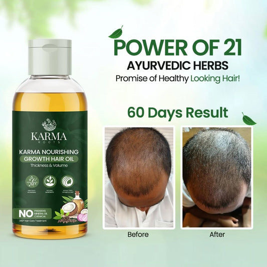 Karma Roots Hair Nourshing Oil - 100ml | Cash On Delivery