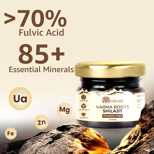Miraki Shilajit Resin | Boosts Stamina & Strength | Cash On Delivery