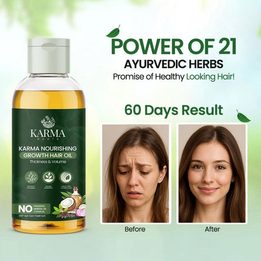 Karma Roots Hair Nourshing Oil - 60ml | Cash On Delivery