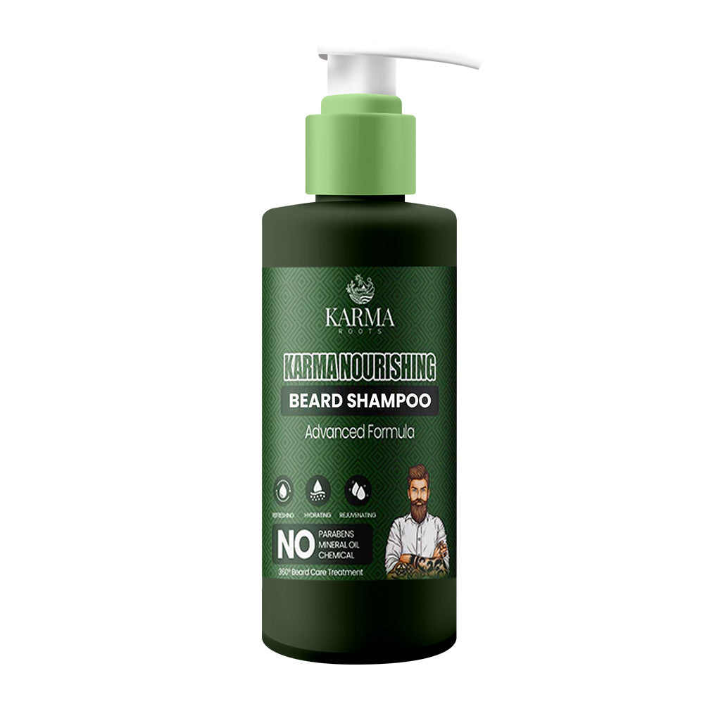 Karma Roots Beard Growth Oil + Shampoo + Free Bread Brush |  Cash  On Delivery + Free Shipping
