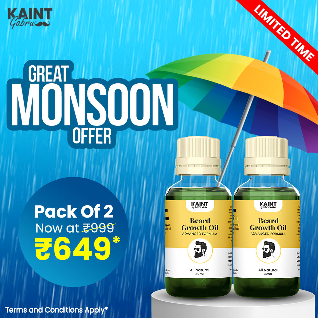 Kaint Gabru Beard Growth Oil - 30 ml | Pack Of 2 | Cash On Delivery