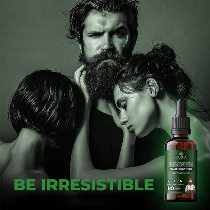 Karma Roots Beard Growth Oil  - 30ml | Cash On Delivery + Free Shipping All Over India