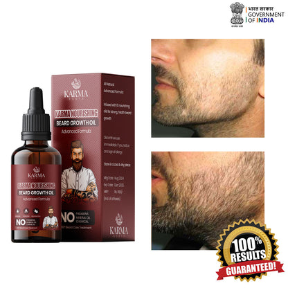 Karma Roots Beard Growth Oil  - 30ml | Free Shipping