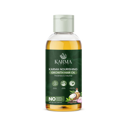 Karma Roots Hair Growth Oil For Men & Women - 100 ml | Cash On Delivery + Free Shipping