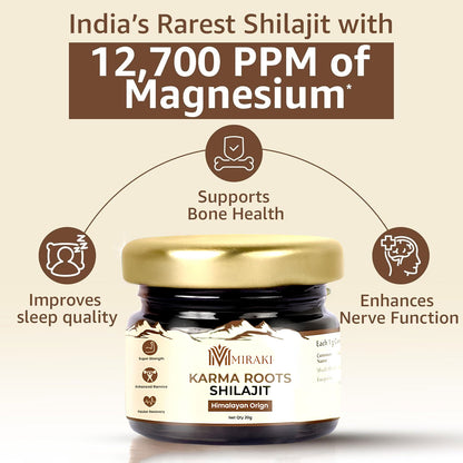 Miraki Shilajit Resin | Boosts Stamina & Strength | Cash On Delivery