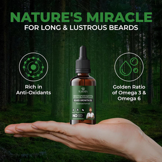 Karma Roots Beard Growth Oil  - 30ml | Cash On Delivery + Free Shipping