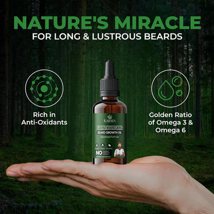 Karma Roots Beard Growth Oil - 30ml |  Cash On Delivery Available