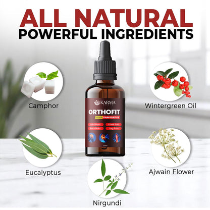 Karma Roots Pain Relief Oil for Back Pain, Joint Stiffness | Cash On Delivery + Free Shipping