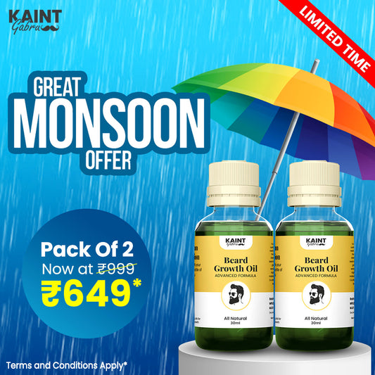 Kaint Gabru Beard Growth Oil - 30 ml | Pack Of 2 | Cash On Delivery