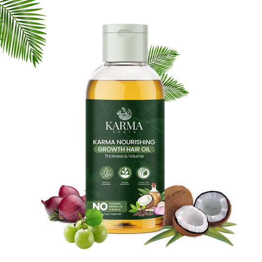 Karma Roots Hair Growth Oil For Men & Women - 100 ml | Cash On Delivery + Free Shipping